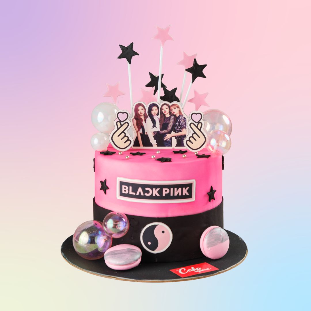 Love With Pink Theme Cake - Cake'O'Clocks