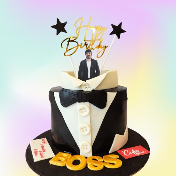 "A Best Boss Birthday Cake 1 Kg, from Cake Square Chennai, perfect for celebrating an amazing boss."