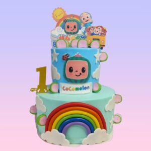 Best Cocomelon First Birthday Cake 3 Kg, featuring colorful Cocomelon decorations and designs, perfect for a fun and vibrant celebration.