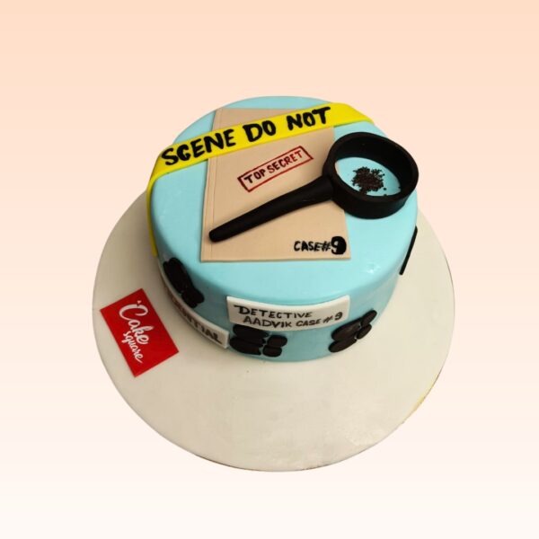 "A Best Special Detective Theme Kids Birthday cake 1 Kg, from Cake Square Chennai, perfect for little detectives."