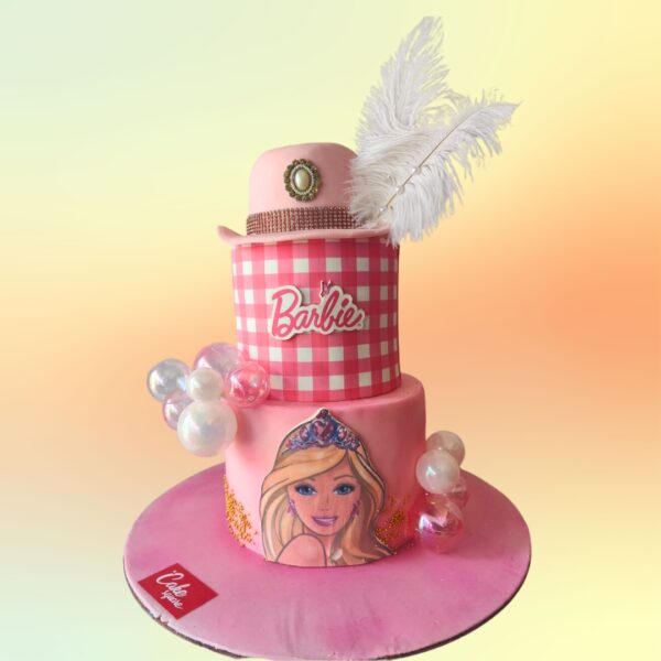 Exquisite Barbie Birthday Cake 6 Kg. A luxurious Barbie-themed cake, perfect for a special occasion.