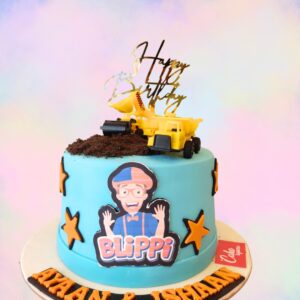 "A Happy Constructor Blippi Boys birthday Cake 1 Kg, from Cake Square Chennai, perfect for young builders."