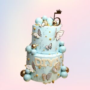 Premium Kids First Birthday Cake 5 Kg. A luxurious first birthday cake for a child, perfect for a special celebration.