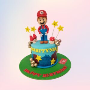 "A Super Mario 1 Kg kids Birthday Cake, from Cake Square Chennai, ideal for young gamers who love Mario."