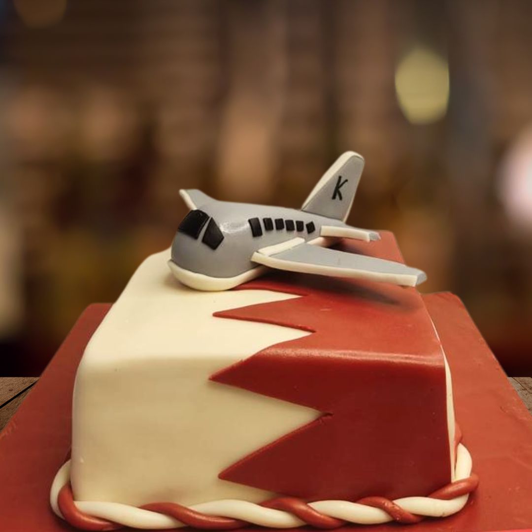 "A Best Fancy Aeroplane Kids birthday cake 2 Kg from Cake Square Chennai, ideal for young aviation enthusiasts."