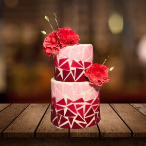 Modern Art Wedding Cake 4 Kg from Cake Square Chennai.