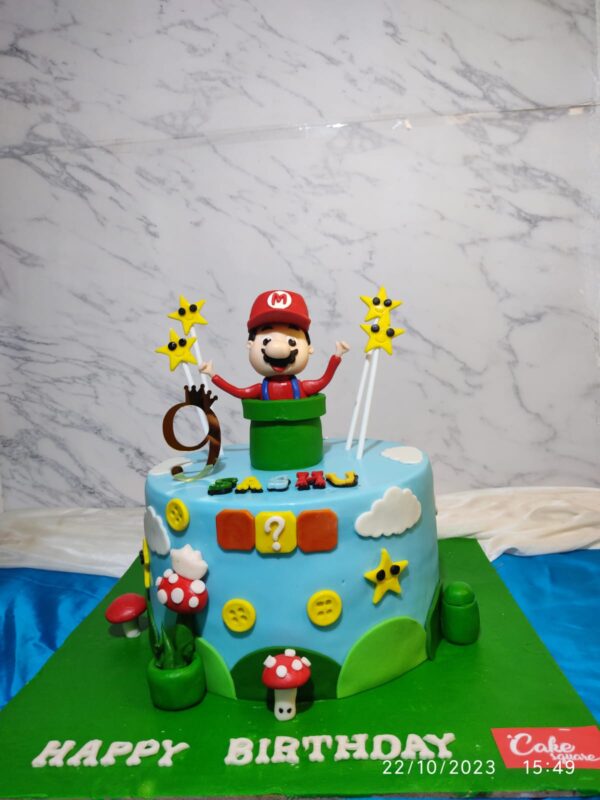 Super Mario Chocolate Birthday Cake for Kids by Cake Square |Best Cakes in chennai