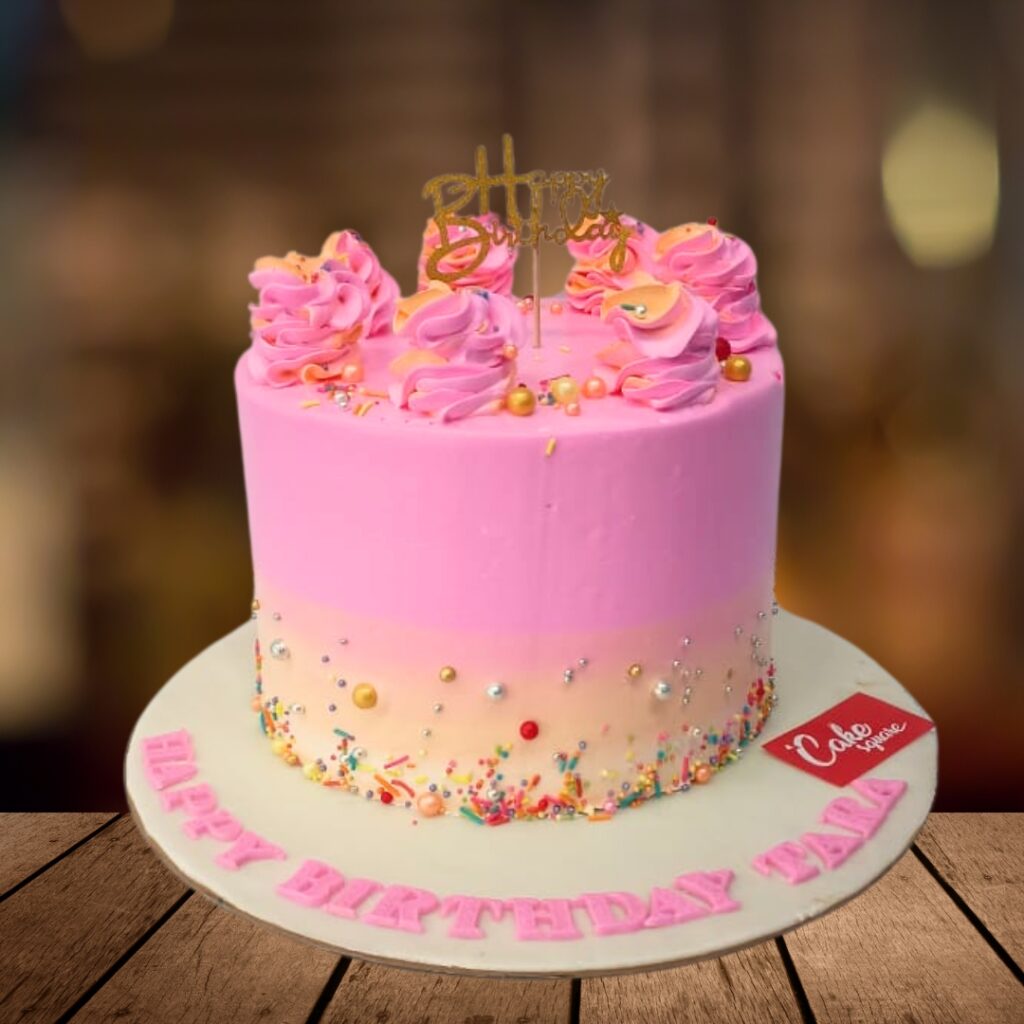 Delightful Pink Party Cake | Beautiful Cake Designs Chennai - Cake ...