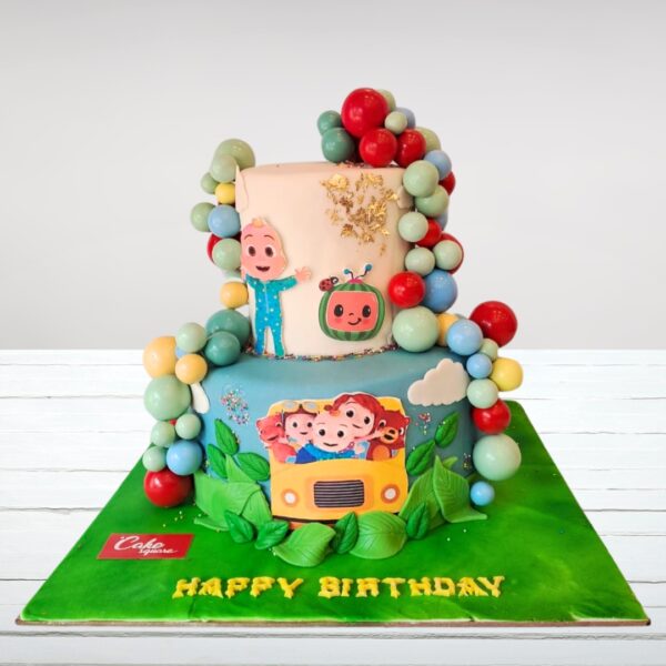 Amazing Cocomelon Birthday Cake 4 Kg with beloved character designs, musical notes, and playful show-inspired decorations