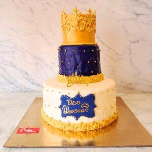 Amazing Crown theme Birthday Cake 5 Kg with intricate crown design, jewel-toned accents, and luxurious royal-inspired decorations