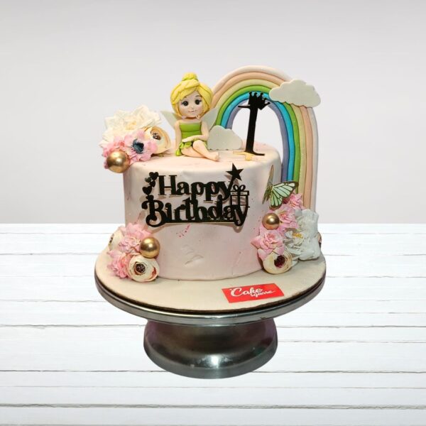 Beautiful Girls Birthday Cake 2 Kg with elegant floral and pastel designs