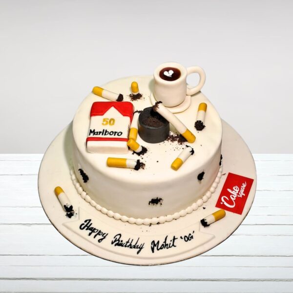 A creatively designed Chain Smokers Theme Cake 1kg, showcasing vibrant decorations and musical elements, perfect for celebrating a fan's special occasion.