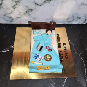 Lazy Boys Birthday Cake 1 Kg with relaxed boy figure, cozy couch design, and laid-back themed decorations