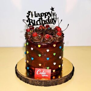 "A Stylish Special Chocolate Birthday Cake 1 Kg, from Cake Square Chennai, perfect for chocolate lovers."