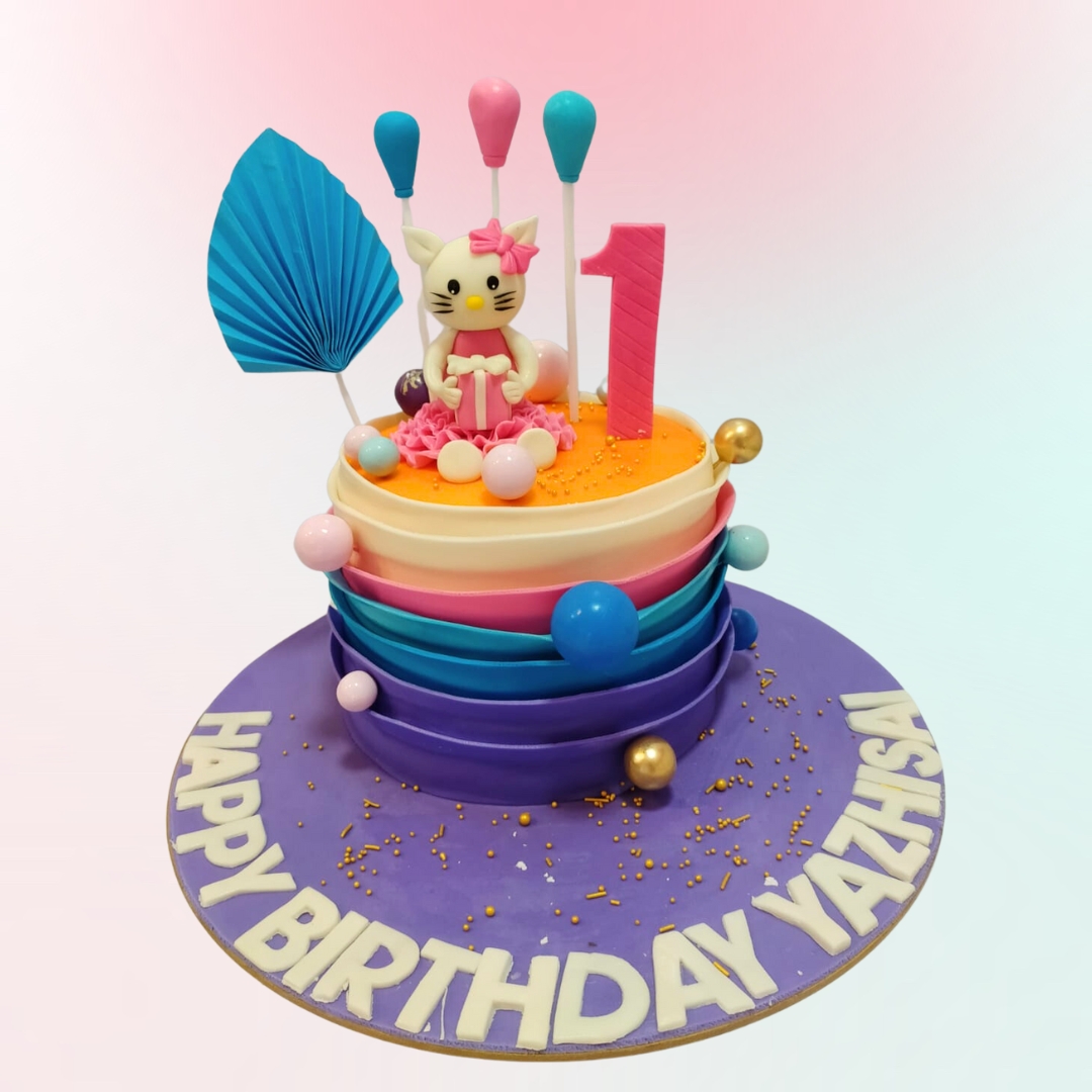 1 Kg Hello Kitty Birthday Cake for Girls by Cake Square