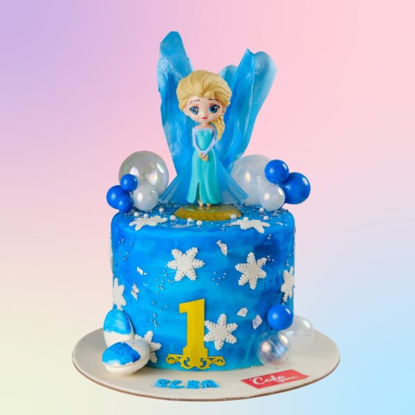 1Kg Frozen Theme Birthday Cake by Cake Square