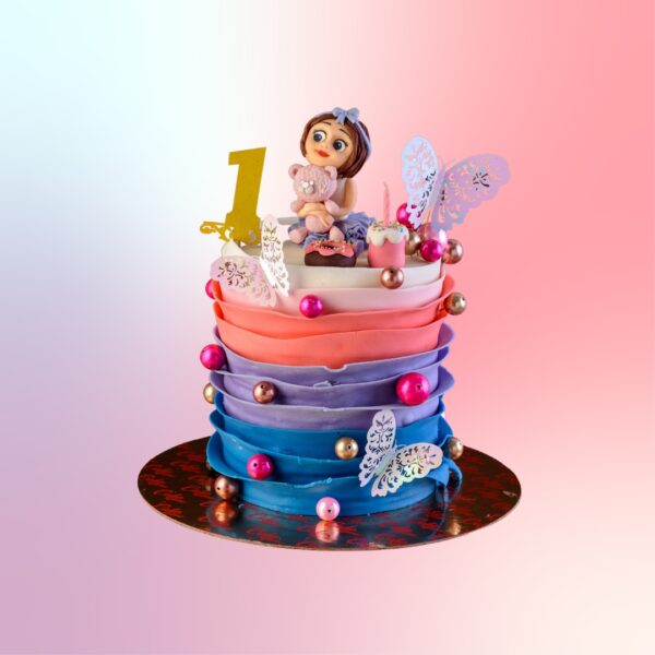 2 Kg Little Girls Birthday Cake from Cake Square