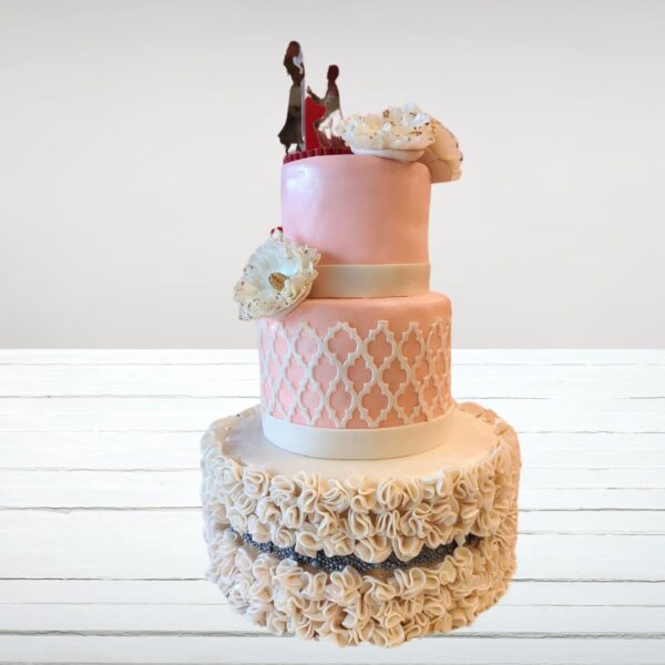 3 Tier Wedding Cake for Couples from Cake Square Chennai.