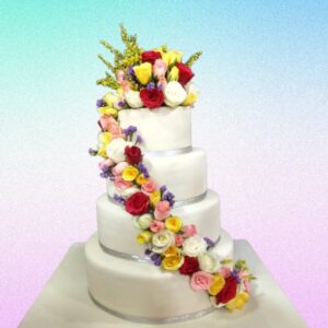 4 Tier New Customised Wedding Cake from Cake Square Chennai.