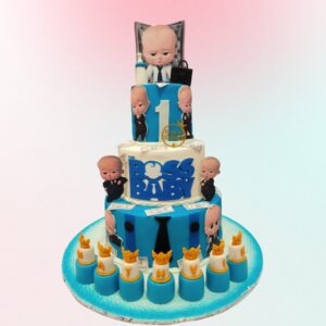 7 Kg Boss Baby 3 tier Boys First Birthday Cake from Cake Square