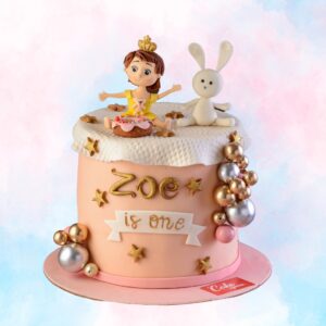 Beautiful Girls Birthday Cake 2 Kg by Cake Square