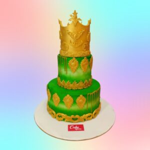 Customised Bridal Colour Wedding Cake 4 Kg from Cake Square Chennai.