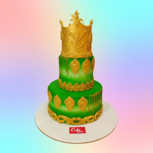 Customised Bridal Colour Wedding Cake 4 Kg from Cake Square Chennai.