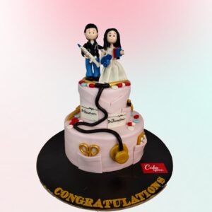 Doctors Theme Wedding Cake 5 Kg from Cake Square Chennai.