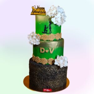 Rustic Wedding Cakes 3 Tier-7 Kg from Cake Square Chennai.