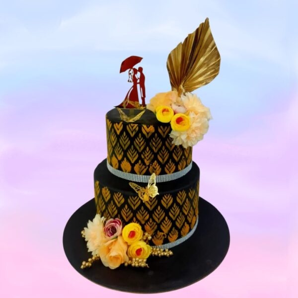 Golden Special Wedding Theme Cakes 4 Kg from Cake Square Chennai.