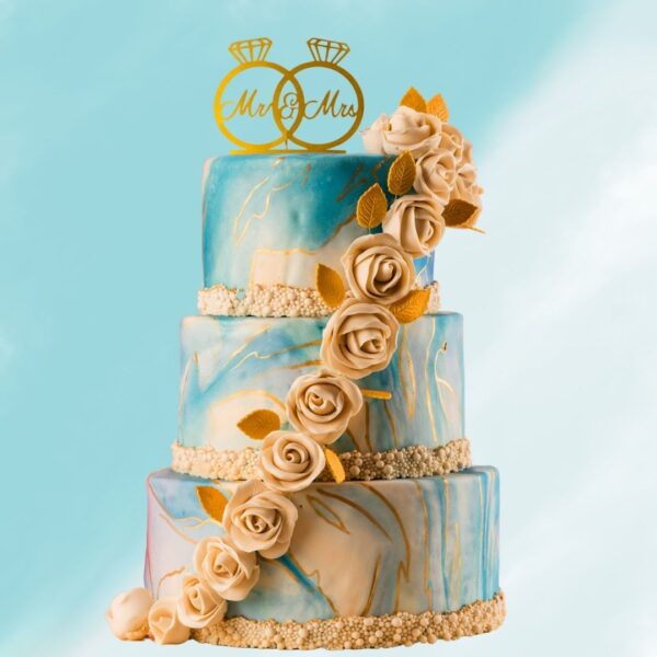 Savor our Marble Beauty Special Wedding Cake 6 Kg, perfect for your grand celebration. Order now from Cake Square Chennai!