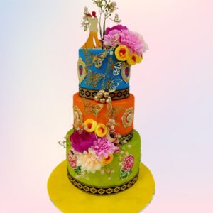 Most Colorful 6 kg Wedding/Engagement Cakes from Cake Square Chennai.