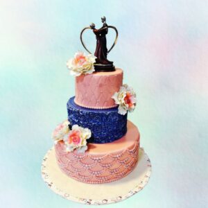 Pastel Wedding/Engagement 6 kg Cakes from Cake Square Chennai.