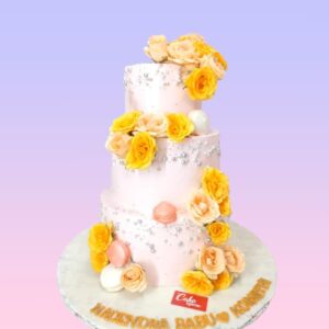 Perfect Wedding Cake 3 Tier from Cake Square Chennai.