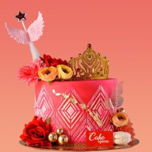 "Pink Theme Girls Birthday Cake 1 Kg with elegant pink decorations, ideal for a charming and stylish birthday celebration."