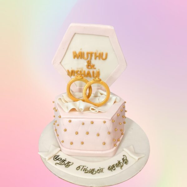 Ring Box Mini Wedding Cake 2 Kg from Cake Square Chennai.