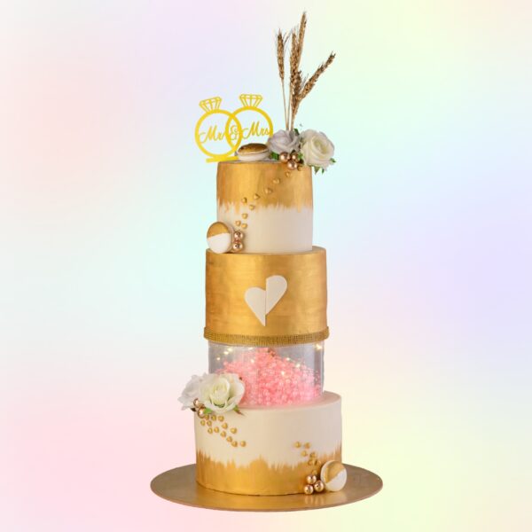 Three Tier Spacer Theme Wedding Cakes 8 Kg from Cake Square Chennai.