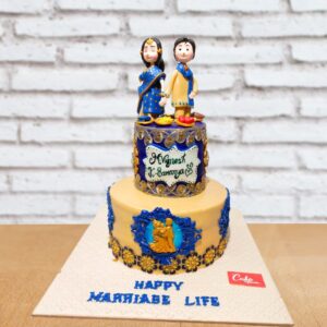 Traditional Wedding Couple Cake 5 Kg from Cake Square Chennai.