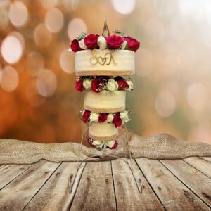 Upside Down Hanging Wedding Cakes from Cake Square Chennai.