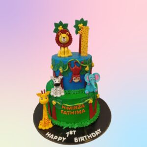 3kg Wild Animals First Birthday Cake , from Cake Square