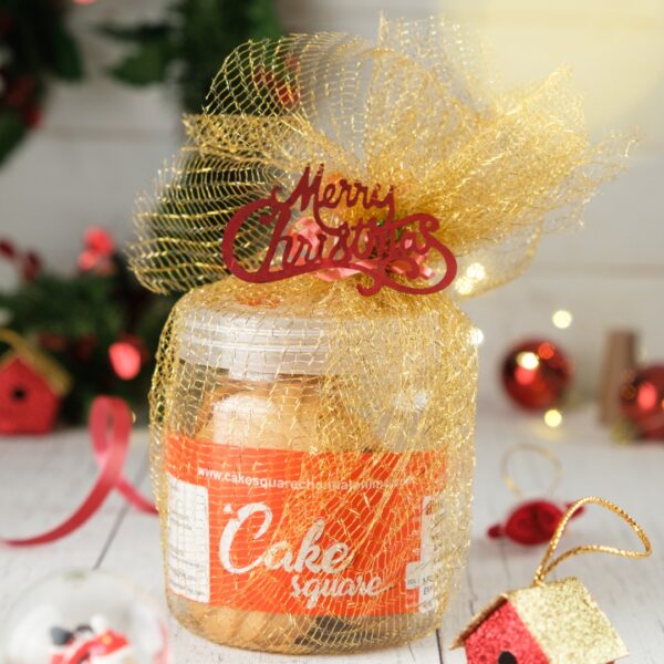 Celebrate Christmas with this beautifully packaged set of Awesome Butter Cookies Christmas Gifts 200 gms ready to spread holiday joy. Order these delightful cookies that embody the spirit of giving!