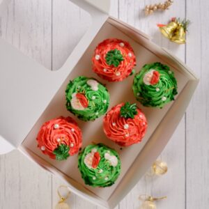 A pack of Exotic Chocolate Cupcakes pack of 6 is beautifully decorated and displayed, ready to provide a rich and indulgent dessert experience.