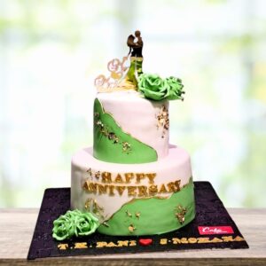 Extravagant 4 kg anniversary cake with elaborate decorations is Best Anniversary Cake 4 Kg