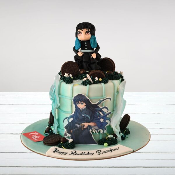 Demon Slayer Muichiro Themed Teenage Cakes 2 Kg birthday cake for teenagers, 2 kg