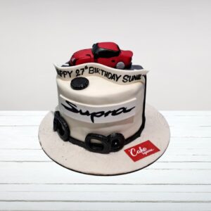 Lovely car cake for Husband's birthday 1 kg from Cake Square Chennai