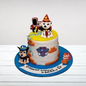 Paw Patrol theme 2 Kg birthday cake with character decorations,