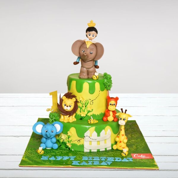 Prince Boy with his animals 4 Kg Birthday Cake from Cake Square Chennai