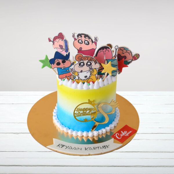 Shin Chan 2 Kg Birthday Theme Cake from Cake Square Chennai