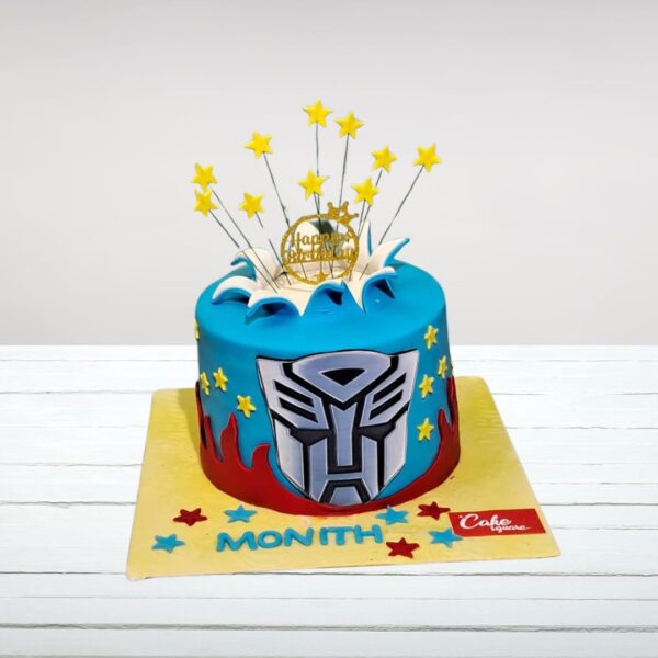 Dynamic Super Heroes Theme Birthday Cake 1 Kg featuring multiple superhero character designs