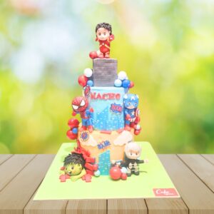 Adorable Amazing Baby Superheroes Birthday Cake 7 Kg from Cake Square Chennai with multiple hero designs